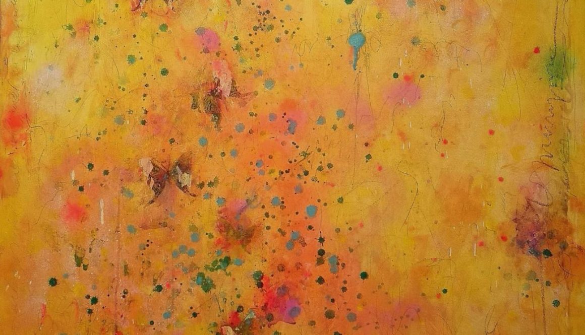 Butterflies on a gold field
